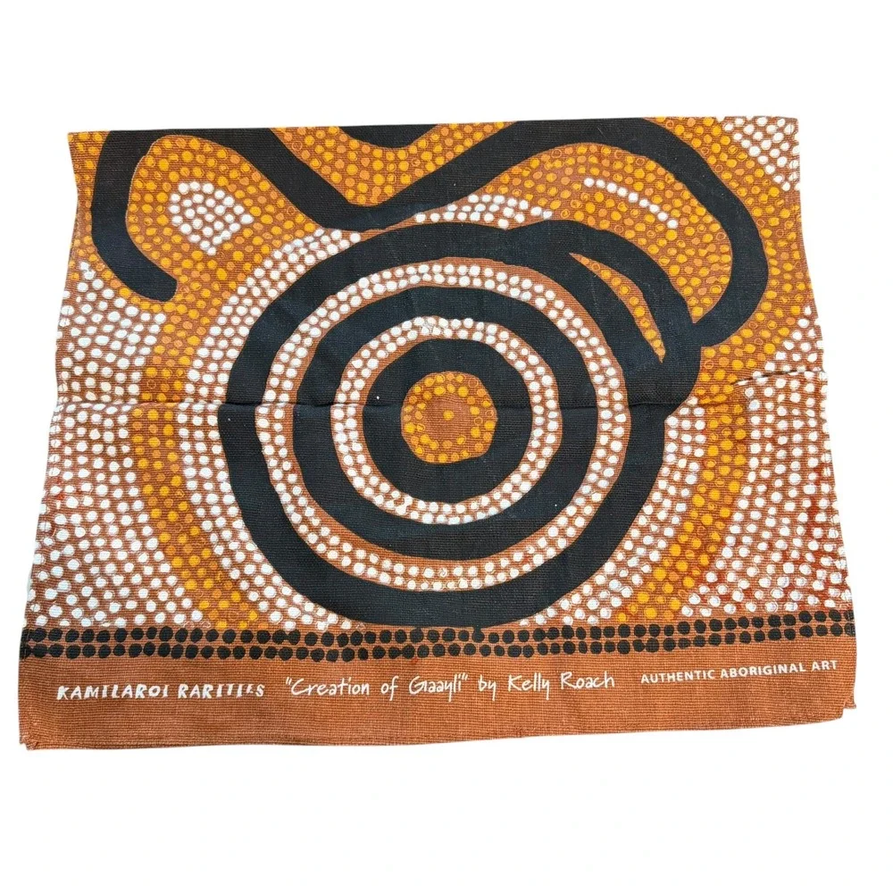 Kamilaroi Rarities Creation of Gaayli Kelly Roach Aboriginal Art Tea Towel Cottn